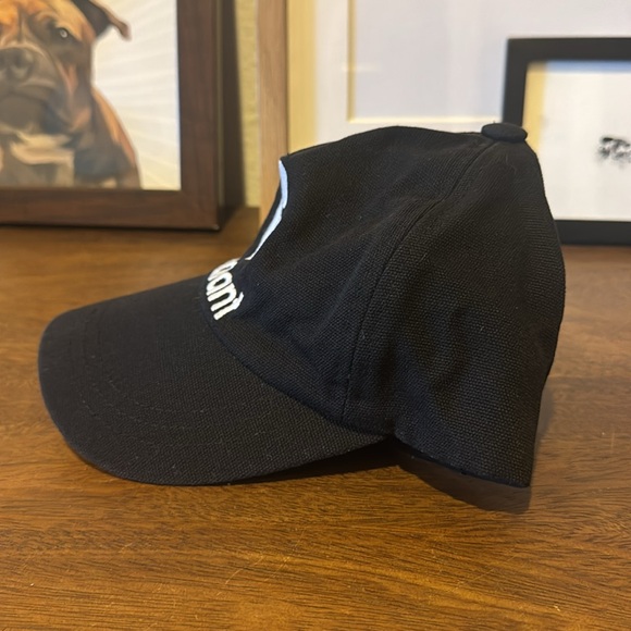 ISABEL MARANT EUC Tyrone Tyrony Black White Logo Icon Baseball Cap Dad Hat - Picture 4 of 7